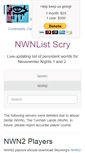 Mobile Screenshot of nwnlist.com