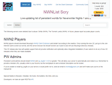 Tablet Screenshot of nwnlist.com